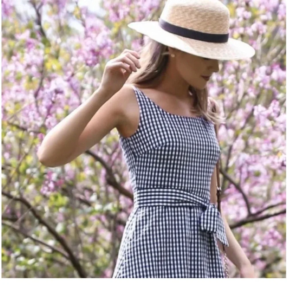 J. Crew Gingham Ruffled Midi- worn a few times. Great shape‎ . 108 retail